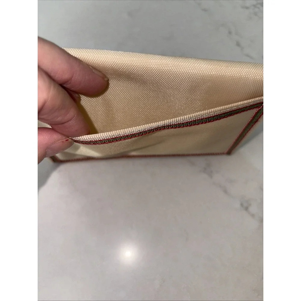 Vintage 90's Levi's Tan Orange Nylon Wallet 6